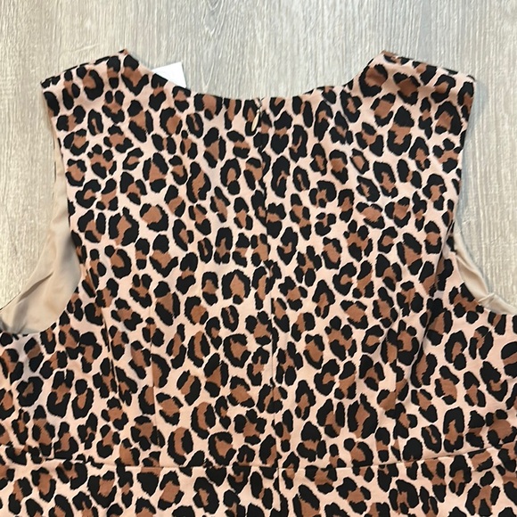 Kate Spade Women's Sz 14 Spotted Leopard Bow Knot Print Sleeveless Casual‎ Top - Picture 9 of 12